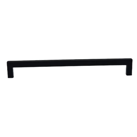 Emtek Warwick Cabinet Pull with 10 in Center to Center Flat Black Finish 86709US19